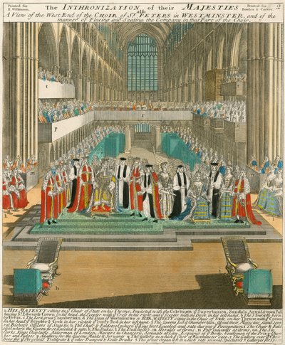 Vilmos király és Mária királyné koronázása 1689. április 11-én alkotó: English School