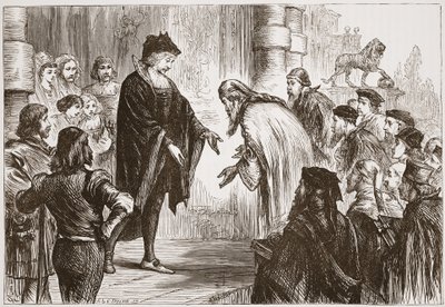 Cosmo I fogadja barátait és ügyfeleit, illusztrációja James Aitken Wylie (1808-1890) A protestantizmus története című könyvéből, pub. 1878 alkotó: English School