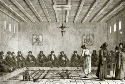 Az Epistates főtanácsa alkotó: English School
