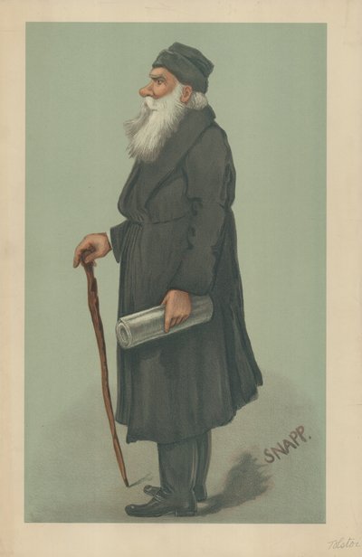 Gróf Lyof Nikolaevich Tolsztoj, 1901. október 24., Vanity Fair rajzfilm alkotó: English School
