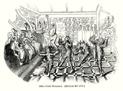 Court Mummers (metszet) alkotó: English School