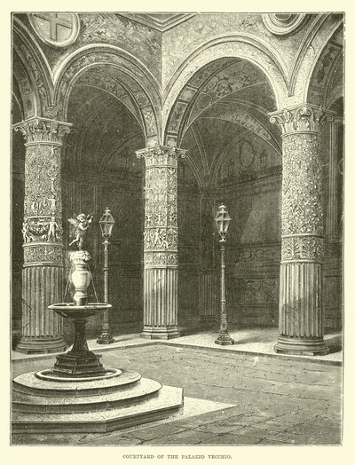 A Palazzo Vecchio udvara alkotó: English School