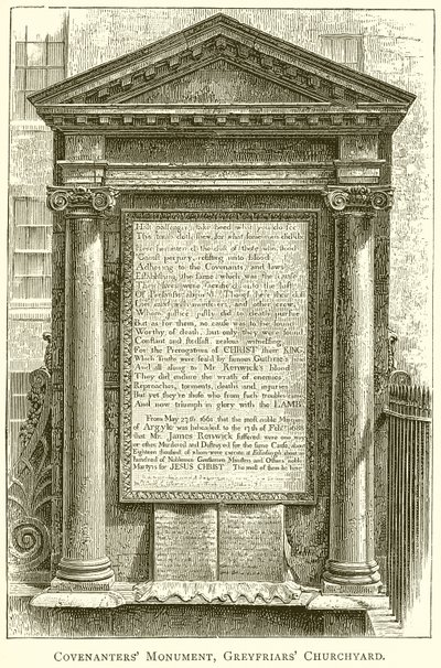 Covenanters emlékmű, Greyfriars Churchyard alkotó: English School