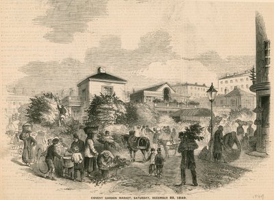 Covent Garden Market, 1849. december 22 alkotó: English School
