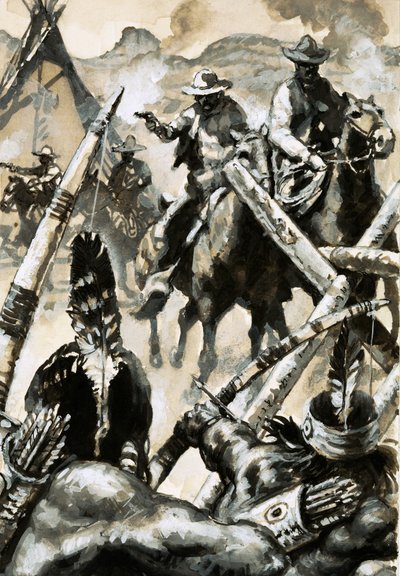 Cowboyok és indiánok háborúban alkotó: English School