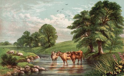 Tehenek a patakban alkotó: English School