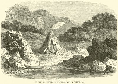 Creek Newfoundlandban, az indiai Wigwam alkotó: English School
