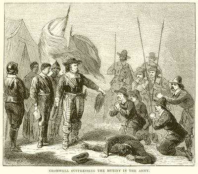 Cromwell elnyomja a lázadást a hadseregben alkotó: English School