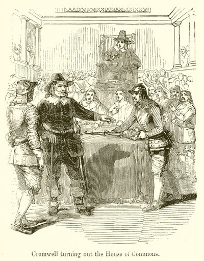 Cromwell bemutatja az alsóházat alkotó: English School