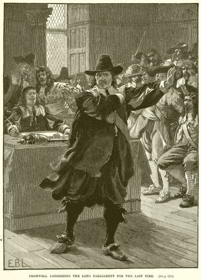 Cromwell utoljára beszél a Hosszú Parlamentben alkotó: English School