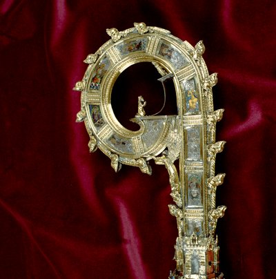 Wykehami Vilmos (kb. 1320-1404) crozier-jének szélhámosa: Pál oldala (ezüst aranyozott) (részlet) (lásd: 205100-32) alkotó: English School