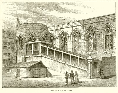 Crosby Hall 1790-ben alkotó: English School
