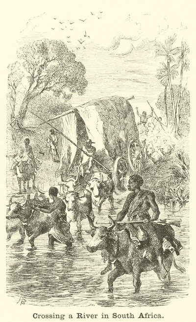 Átkelés egy folyón Dél-Afrikában alkotó: English School