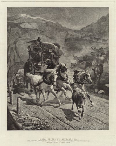 Átkelés a St Gotthard-hágón alkotó: English School