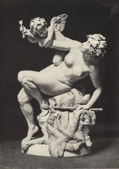 Cupido és Bacchante alkotó: English School