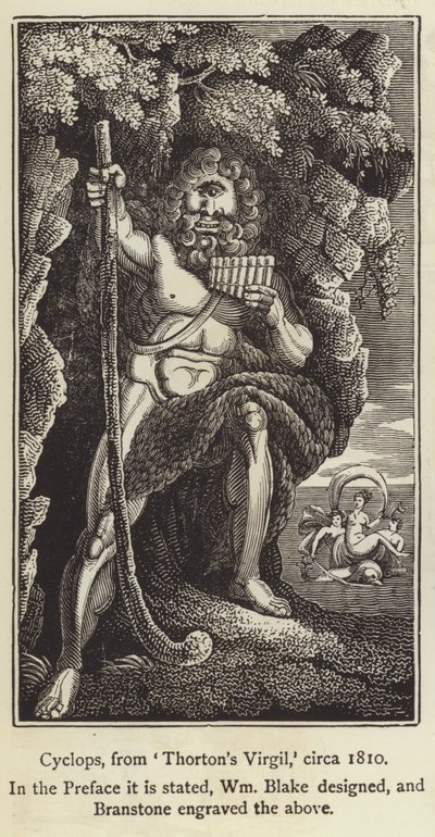 Küklopsz Thornton Vergiliusjából, 1810 körül (metszet) alkotó: English School