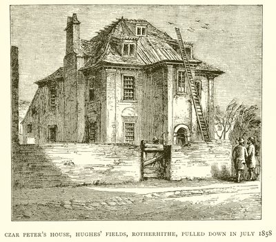 A Rotherhithe-i Hughes Fields-i Czar Peters House-t 1858 júliusában lebontották alkotó: English School
