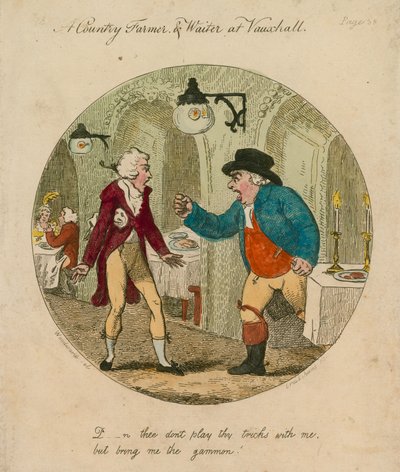 D – ne játssz velem trükköket, hanem hozd el nekem a gammont; Vauxhall Gardens, London alkotó: English School