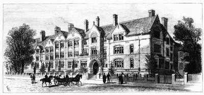 Dalton Hall, a manchesteri Victoria Egyetem hallgatóinak lakóháza alkotó: English School