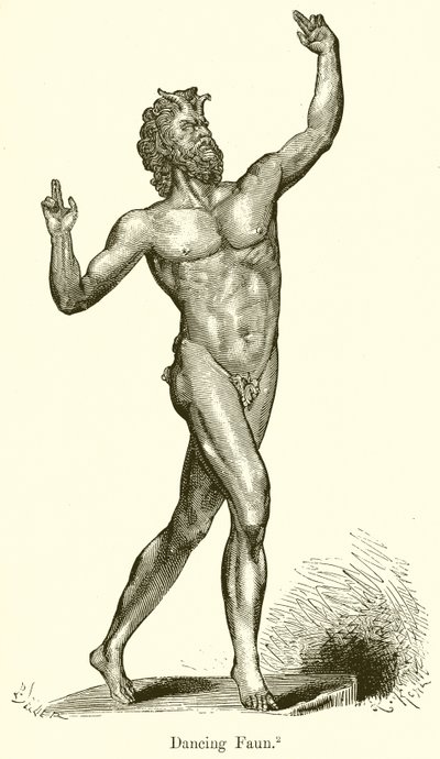 Táncoló Faun alkotó: English School