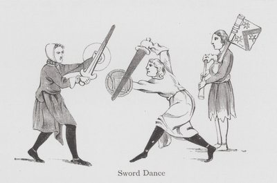 Tánc: Sword Dance (litho) alkotó: English School