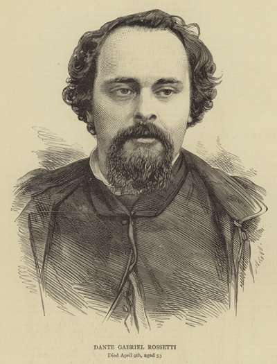 Dante Gabriel Rossetti (metszet) alkotó: English School