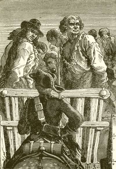 Danton és társai a Guillotine felé vezető úton alkotó: English School