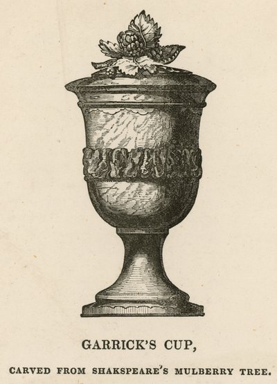 David Garrick kupája, William Shakespeare eperfájából faragott alkotó: English School