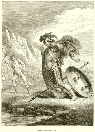 Dávid és Góliát alkotó: English School