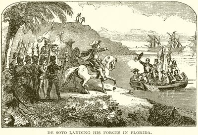De Soto partra száll csapataival Floridában alkotó: English School