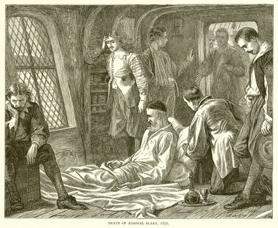 Blake admirális halála, 1657 alkotó: English School