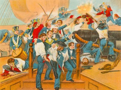 A Chesapeake Lawrence kapitányának halála alkotó: English School