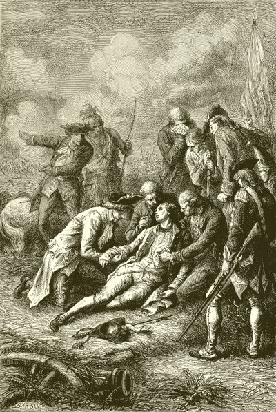James Wolfe tábornok halála alkotó: English School
