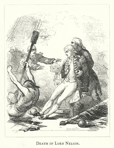 Lord Nelson halála (metszet) alkotó: English School