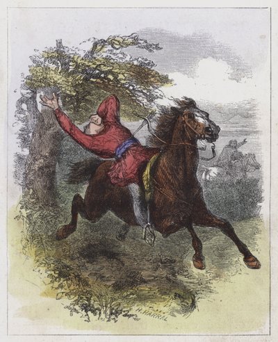 William Rufus halála (színes metszet) alkotó: English School