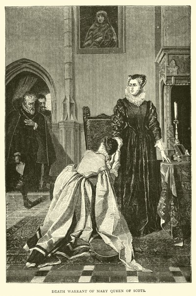 Mária skót királynő halálos ítélete alkotó: English School