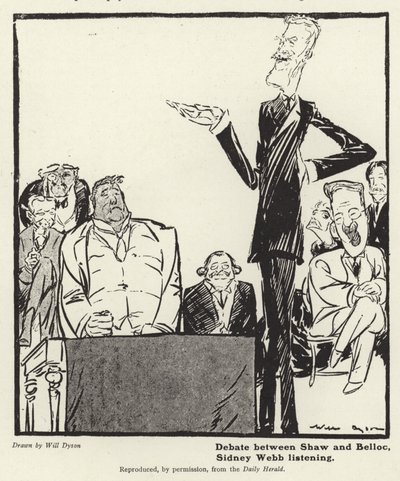 Vita George Bernard Shaw és Hillaire Belloc között alkotó: English School