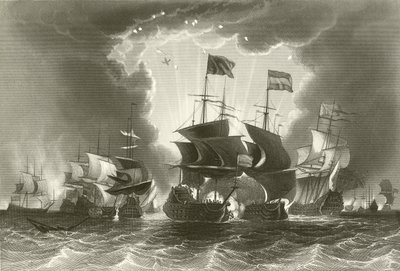 Blake admirális legyőzte a holland flottát alkotó: English School