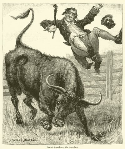 Dennis über die Grenze geworfen von English School