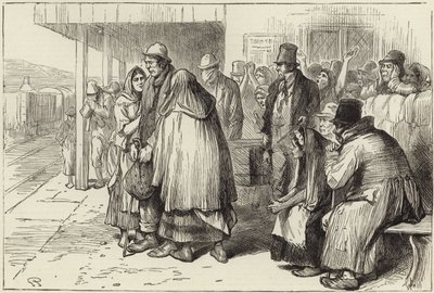 Ír emigránsok távozása alkotó: English School