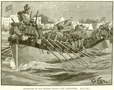 A brit csapatok távozása Alexandriából alkotó: English School