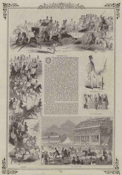 Derby Day (metszet) alkotó: English School