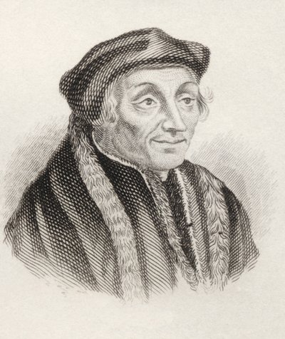 Desiderius Erasmus Roterodamus, a „Crabbes Historical Dictionary”-ből, 1825-ben megjelent (litho) alkotó: English School