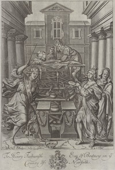 Dido a temetési máglyáját építi alkotó: English School