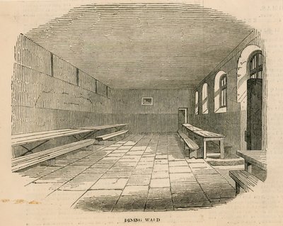 Ebédlő részleg a Newgate börtönben alkotó: English School