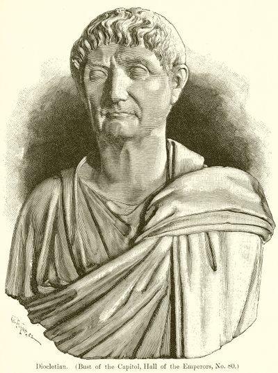 Diocletianus. (A Capitolium mellszobra, Császárok terme, 80. sz.) alkotó: English School