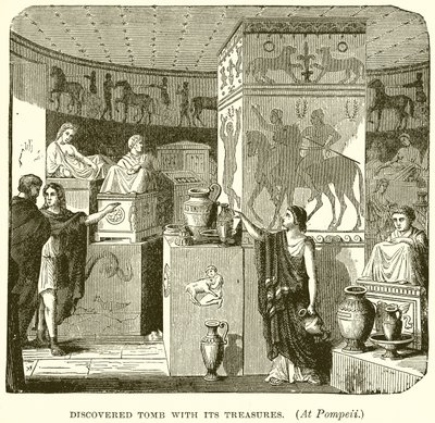 Felfedezte sírját a kincseivel. (Pompejiben) alkotó: English School