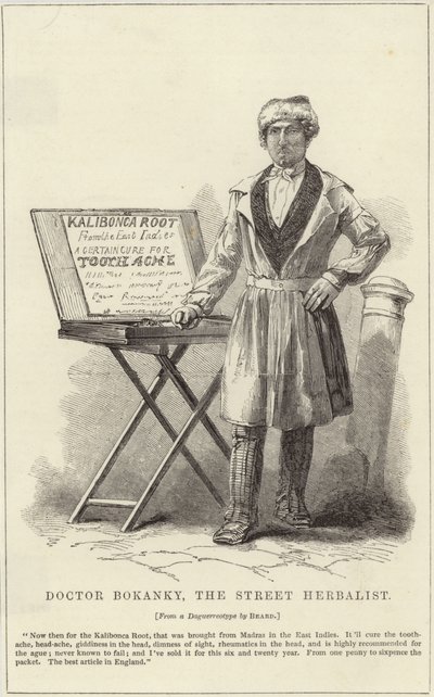Bokanky doktor, az utcai gyógynövényszakértő alkotó: English School