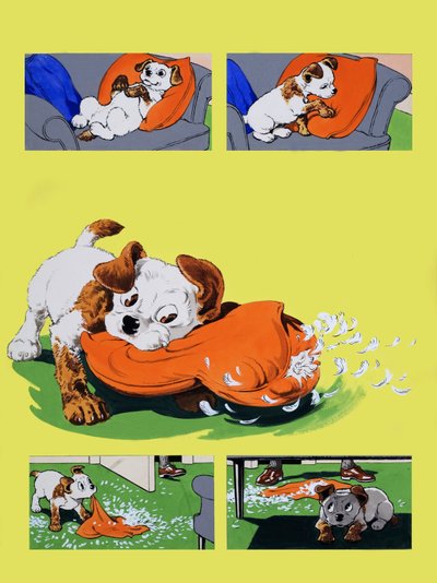 Kutya rágó párna alkotó: English School