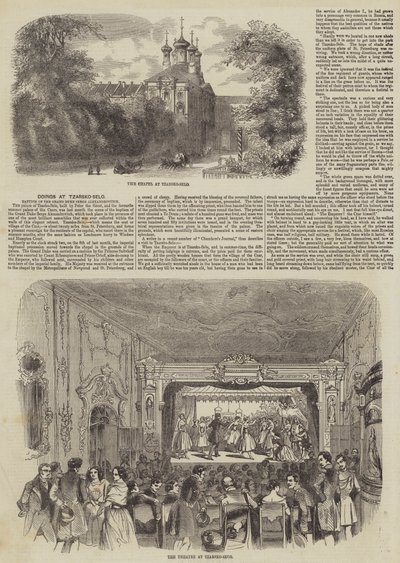 Doings at Tzarsko-Selo (metszet) alkotó: English School